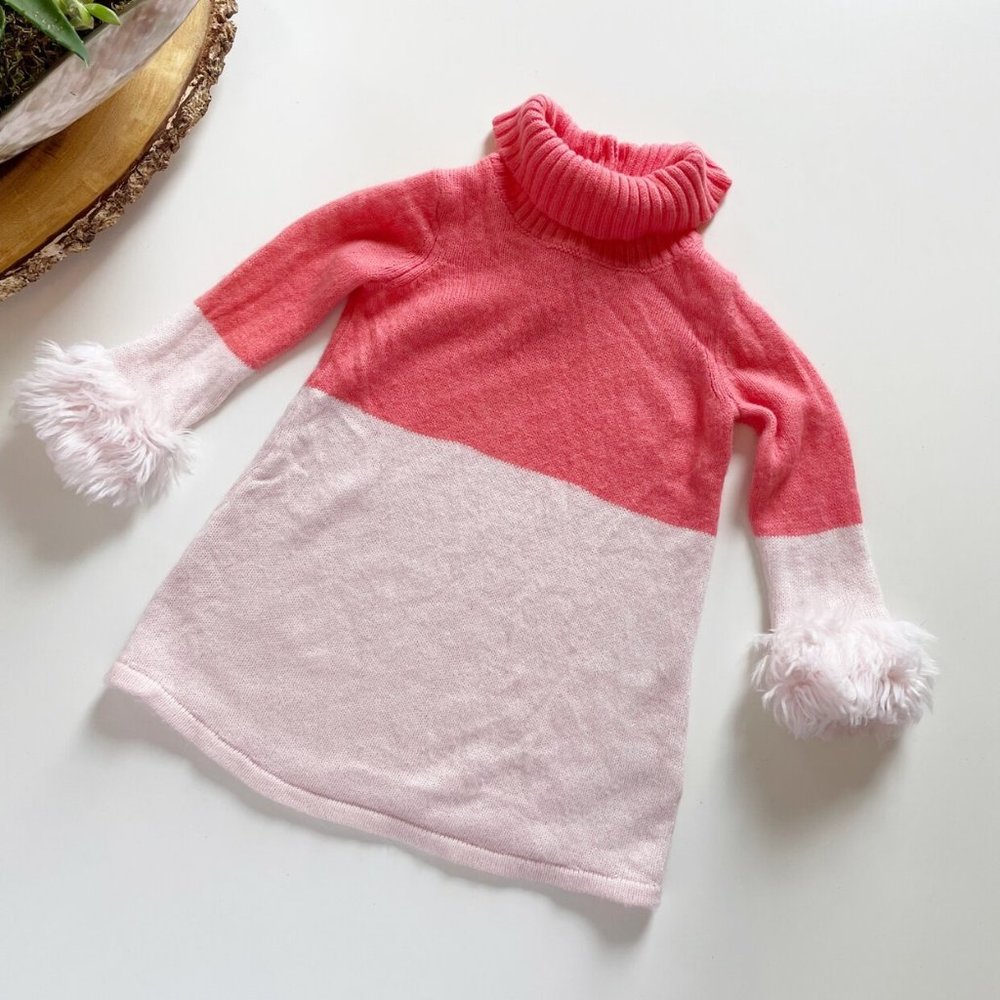 Janie and Jack Pink Sweater Dress size 18-24m